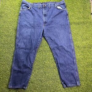 Vintage Relaxed Fit Blue Jeans Made in Mexico 48x32 Tapered Leg Y2K Denim